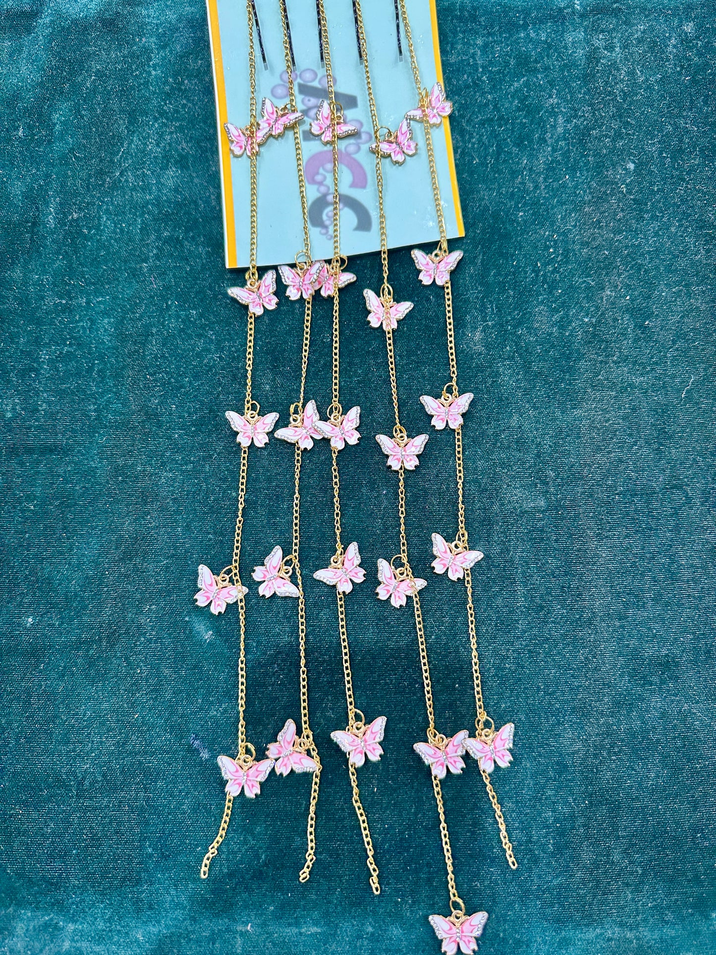 Charm Hair Accessories Pink Butterfly.