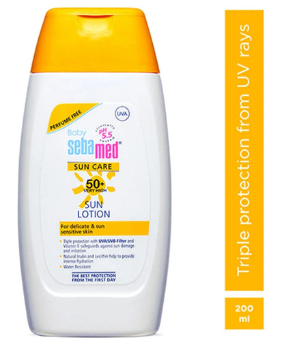 Sebamed Baby Sun Lotion|pH 5.5|Triple Protection with UVA/UVB- Filter|200 ml