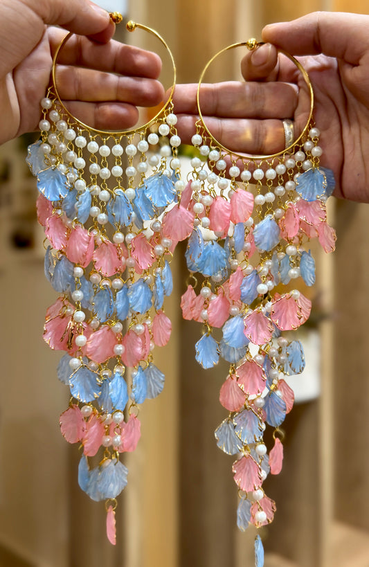Petal Flower Bracelets Kalira Pink Blue Petal 010
