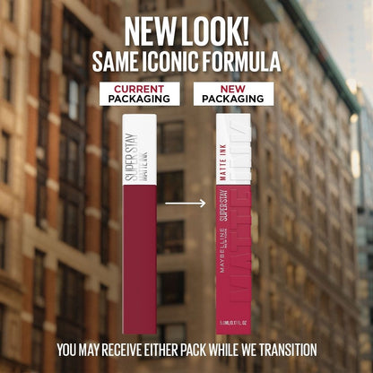 Maybelline New York Super Stay Matte Ink Liquid Lipstick, Lasts Up to 16 Hours