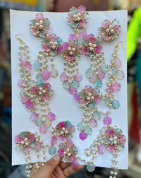 Purple And Sky Resin Jewellery.