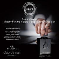 Armaf Club De Nuit Intense Man Eau De Toilette (EDT) 105ML - Bold & Provocative Masculine Fragrance for Men
