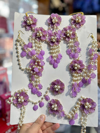 Purple Petal Resin Jewellery