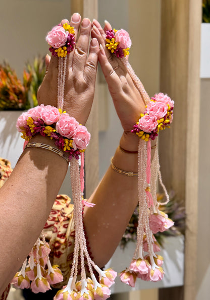 Flower Kalira Pink Rani Yellow