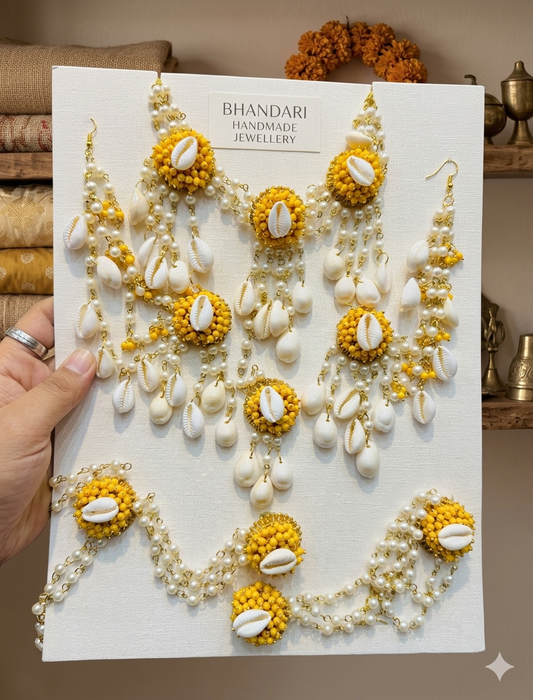 YELLOW SHELLS JEWELLERY