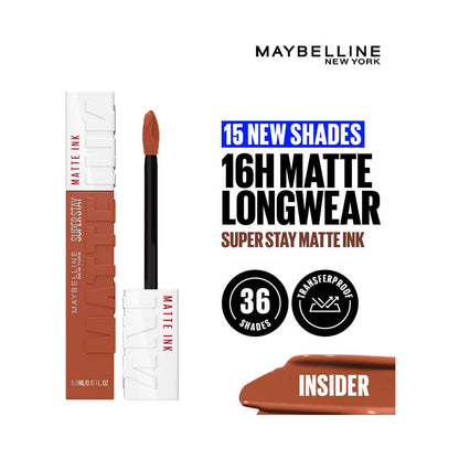 Maybelline New York Super Stay Matte Ink Liquid Lipstick, Lasts Up to 16 Hours
