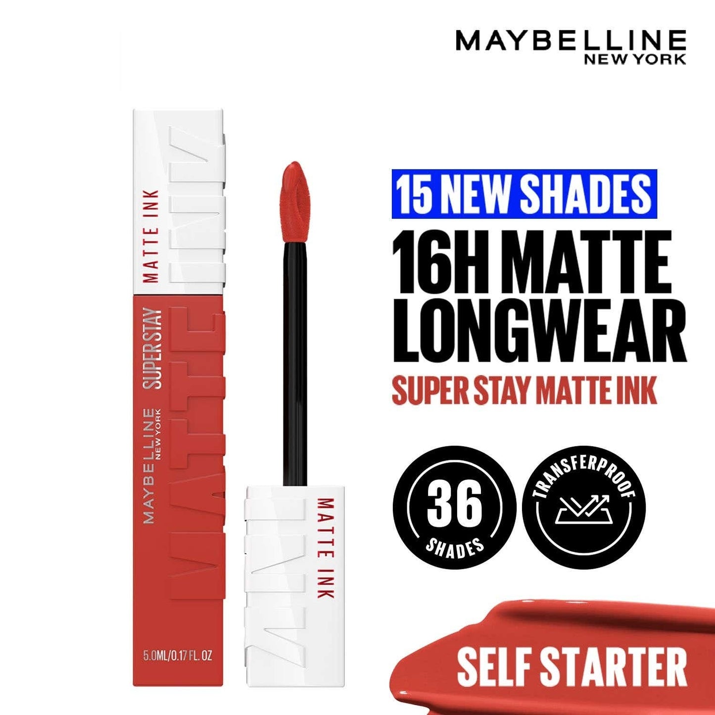Maybelline New York Super Stay Matte Ink Liquid Lipstick, Lasts Up to 16 Hours
