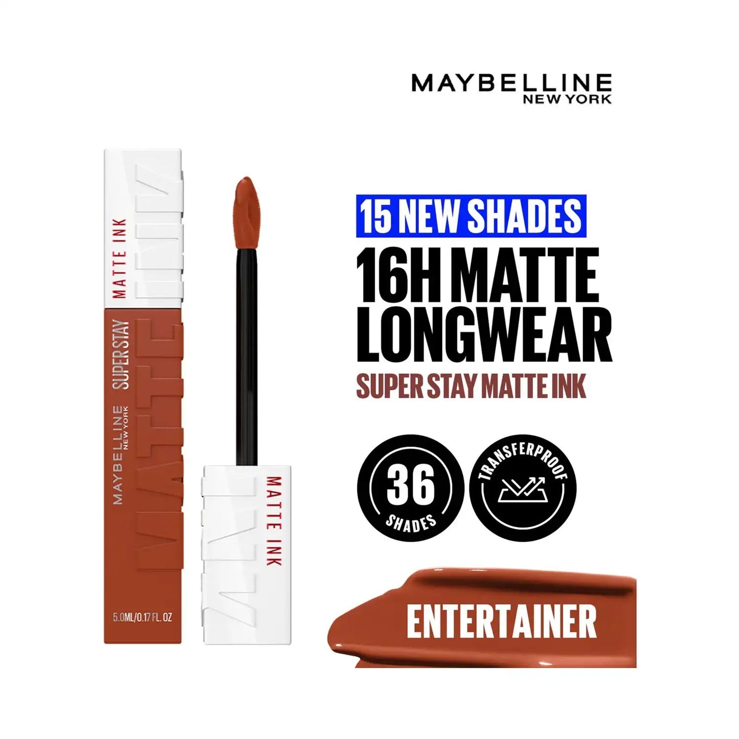 Maybelline New York Super Stay Matte Ink Liquid Lipstick, Lasts Up to 16 Hours