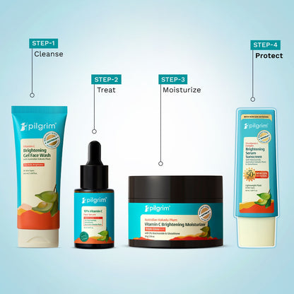 Pilgrim 5% Vitamin C Complex Brightening Serum Sunscreen SPF50+PA++++ In-Vivo tested (50ml)