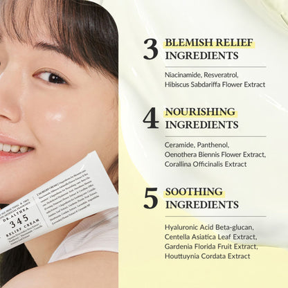 Dr.Althea
345 Relief Cream: Soothing & Barrier Repair Cream with power of Niacinamide & Panthenol
(50ml)