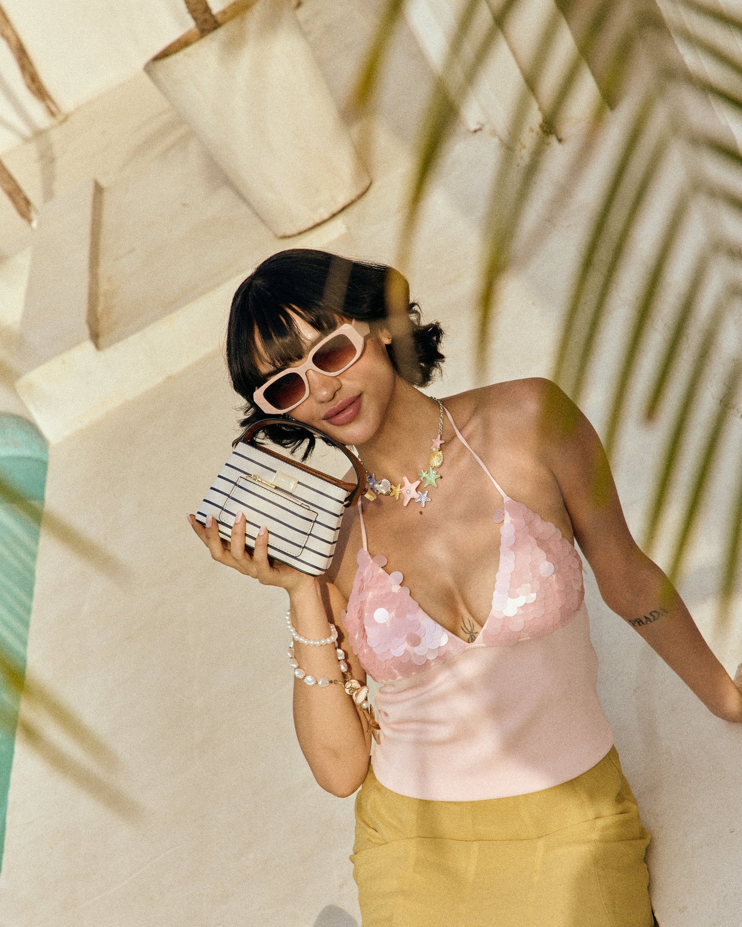 Blaire Mini Bag- Stripes